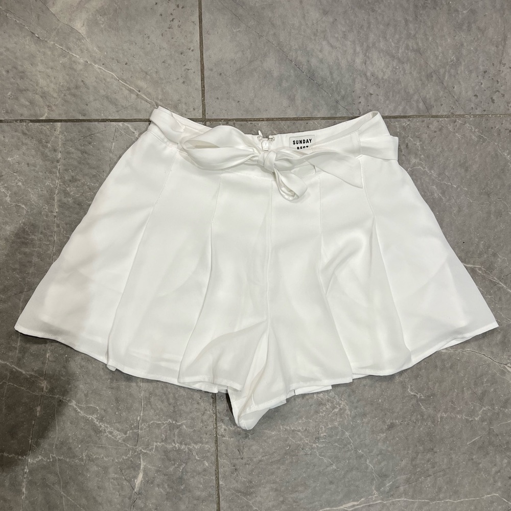 Sunday best white shorts